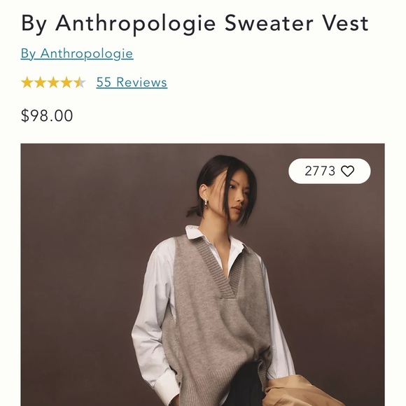 Anthropologie Sweater Vest - Picture 4 of 4